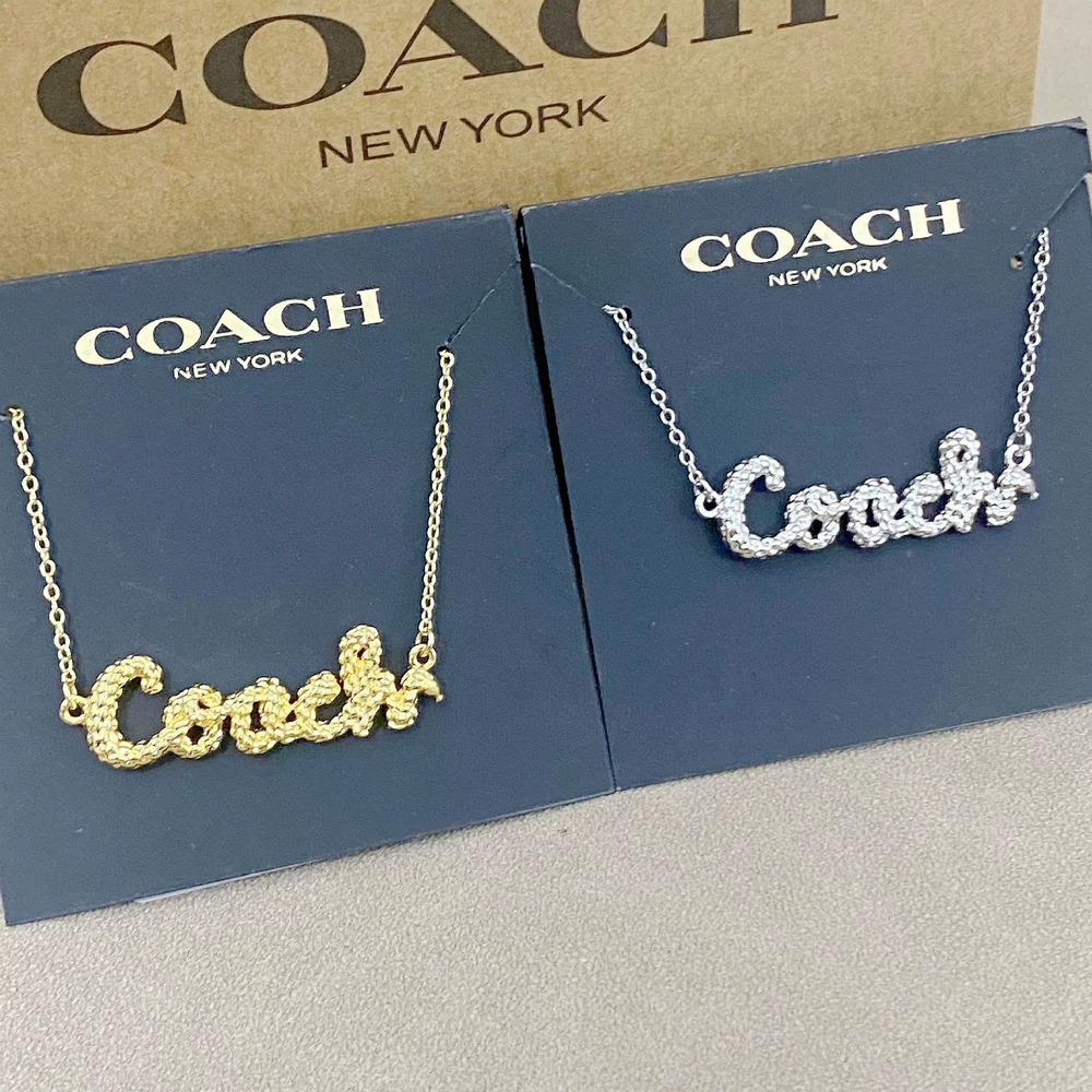 Coach Letter Snake Chain Pendant